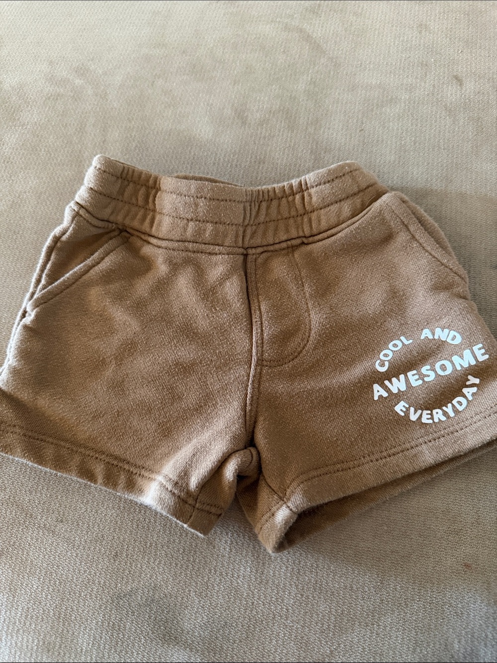 Kids Garanimals Brown Everyday 'Cool and Awesome' Shorts 12M